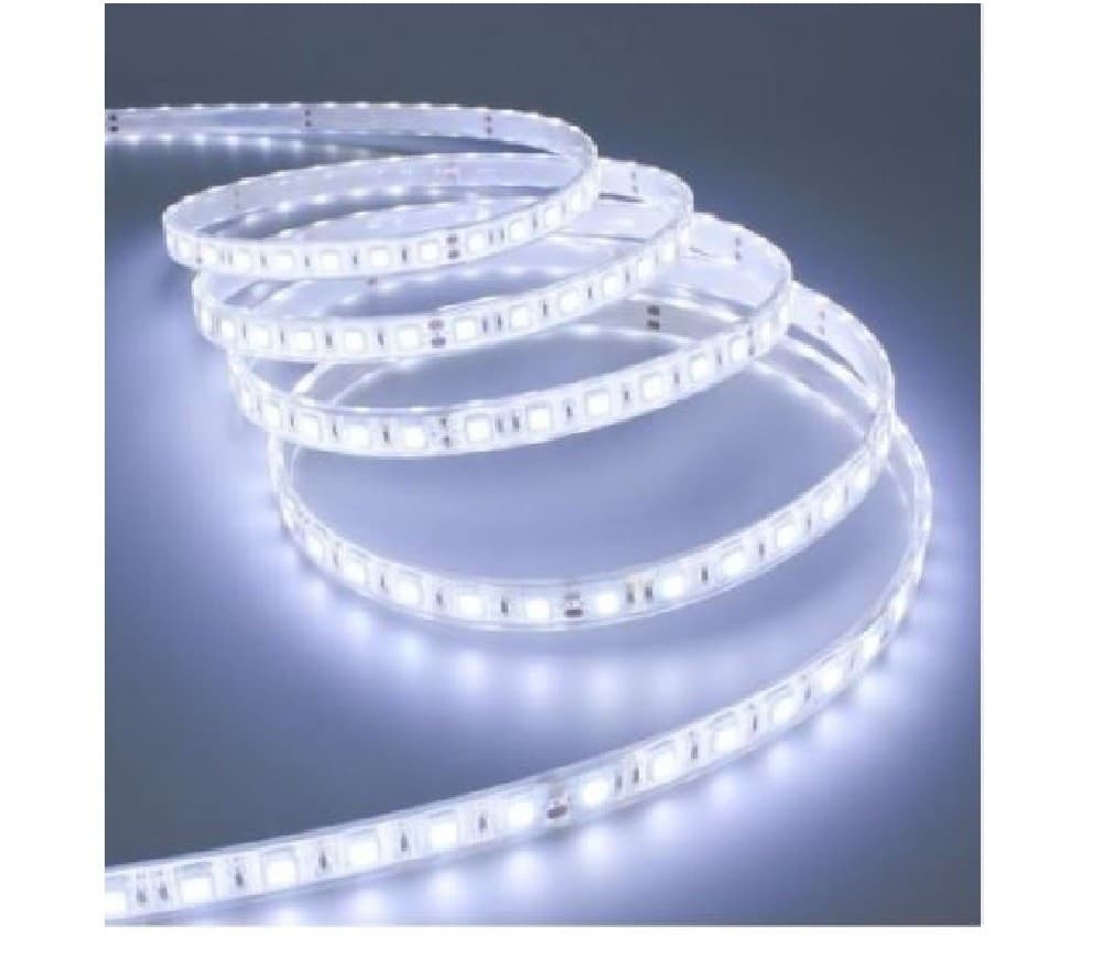 BOBINA STRISCIA LED 5050 FLESSIBILE 5 MT ADESIVA LUCE INTERNO ESTERNO IP65 STRIP - 10