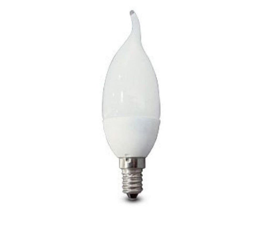 LAMPADA LAMPADINA LED 4W WATT E14 LUCE BIANCA CALDA FREDDA FIAMMA IN CERAMICA - 2