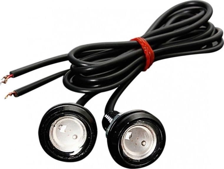 COPPIA LAMPADE LAMPADA LUCI AUTO COB 12V 3W BIANCO LED CANBUS EAGLE EYE MARCIA