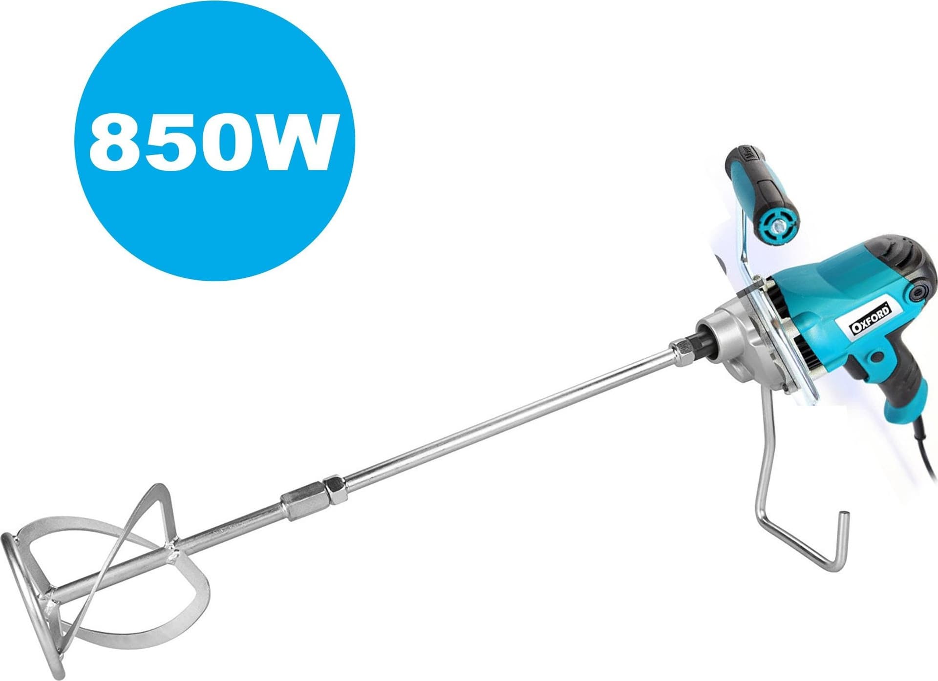 TRAPANO MISCELATORE 850W ELETTRICO FRUSTA IMPASTATORE IMPASTATRICE 120mm - 2