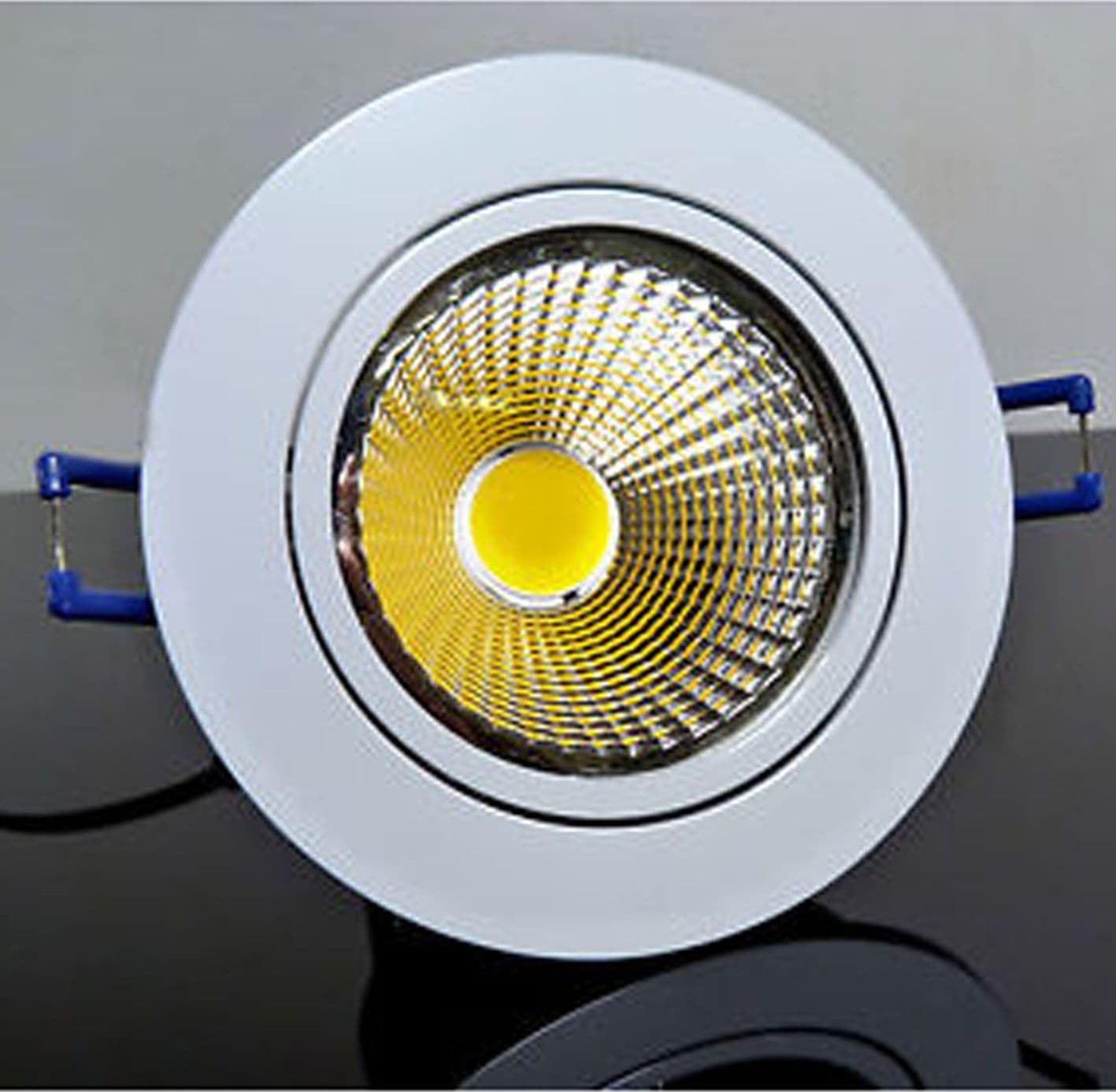 MINI FARETTO COB A LED DA INCASSO 3W LUCE FREDDA CALDO CON ALETTE CARTONGESSO - 3