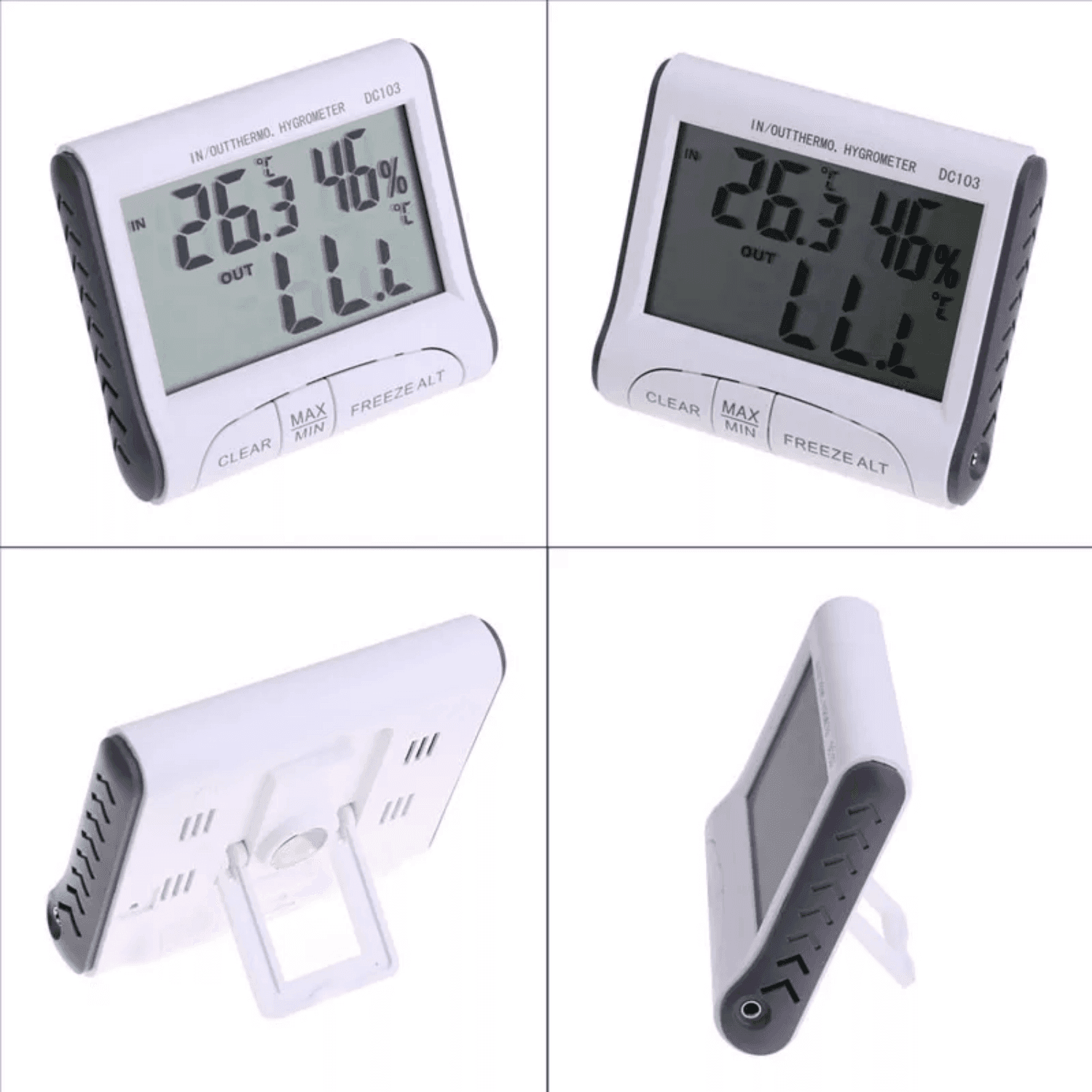 TERMOMETRO IGROMETRO DIGITALE TEMPERATURA UMIDITA' CASA UFFICIO DC103 CON SONDA - 7