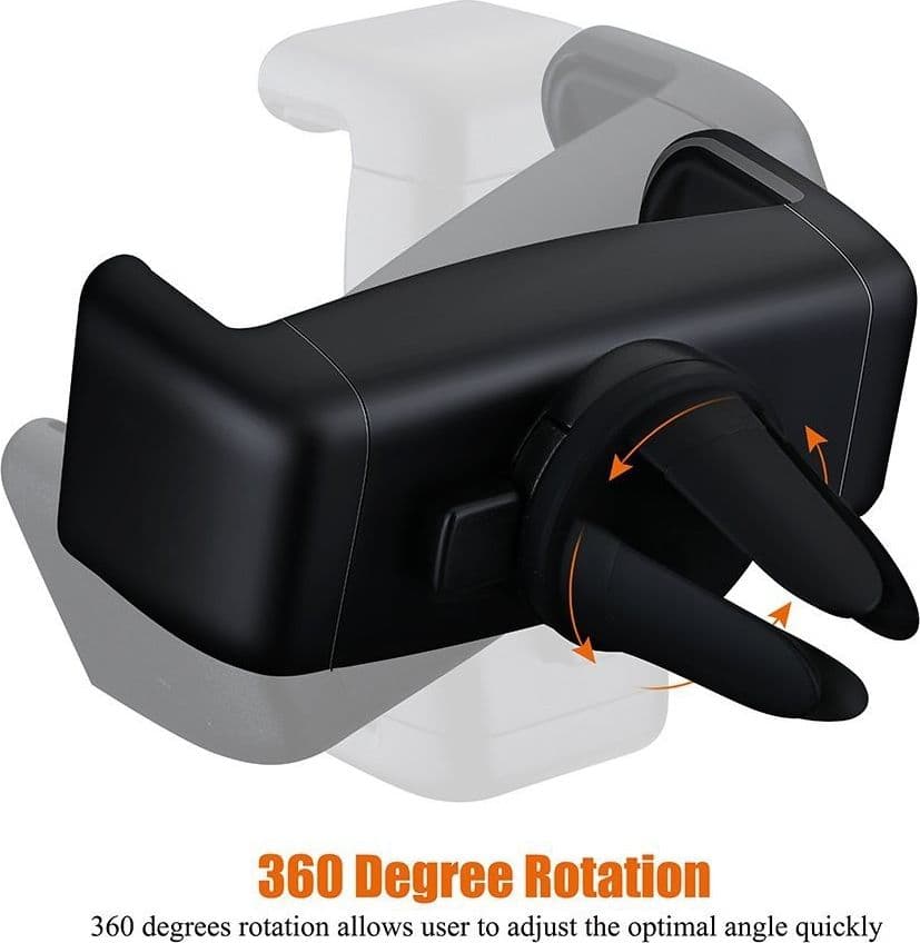 SUPPORTO PER AUTO PORTA TELEFONO CELLULARE STAND PER GRIGLIA DI VENTILAZIONE - 5