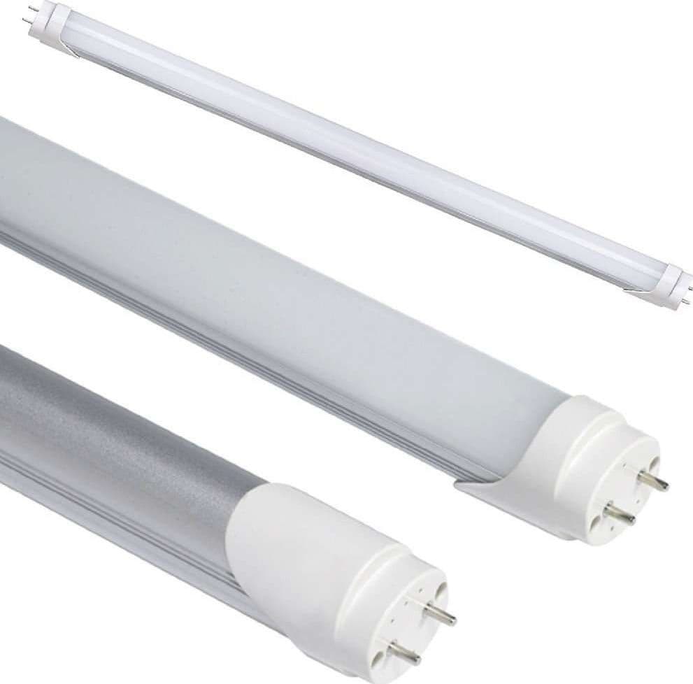 TUBO NEON A LED T8 60cm  90cm 120cm 150cm 6000k 3000k LUCE FREDDA CALDA NEUTRA – Copertura Opaca, Rosso, 60 cm – TrAdE Shop
