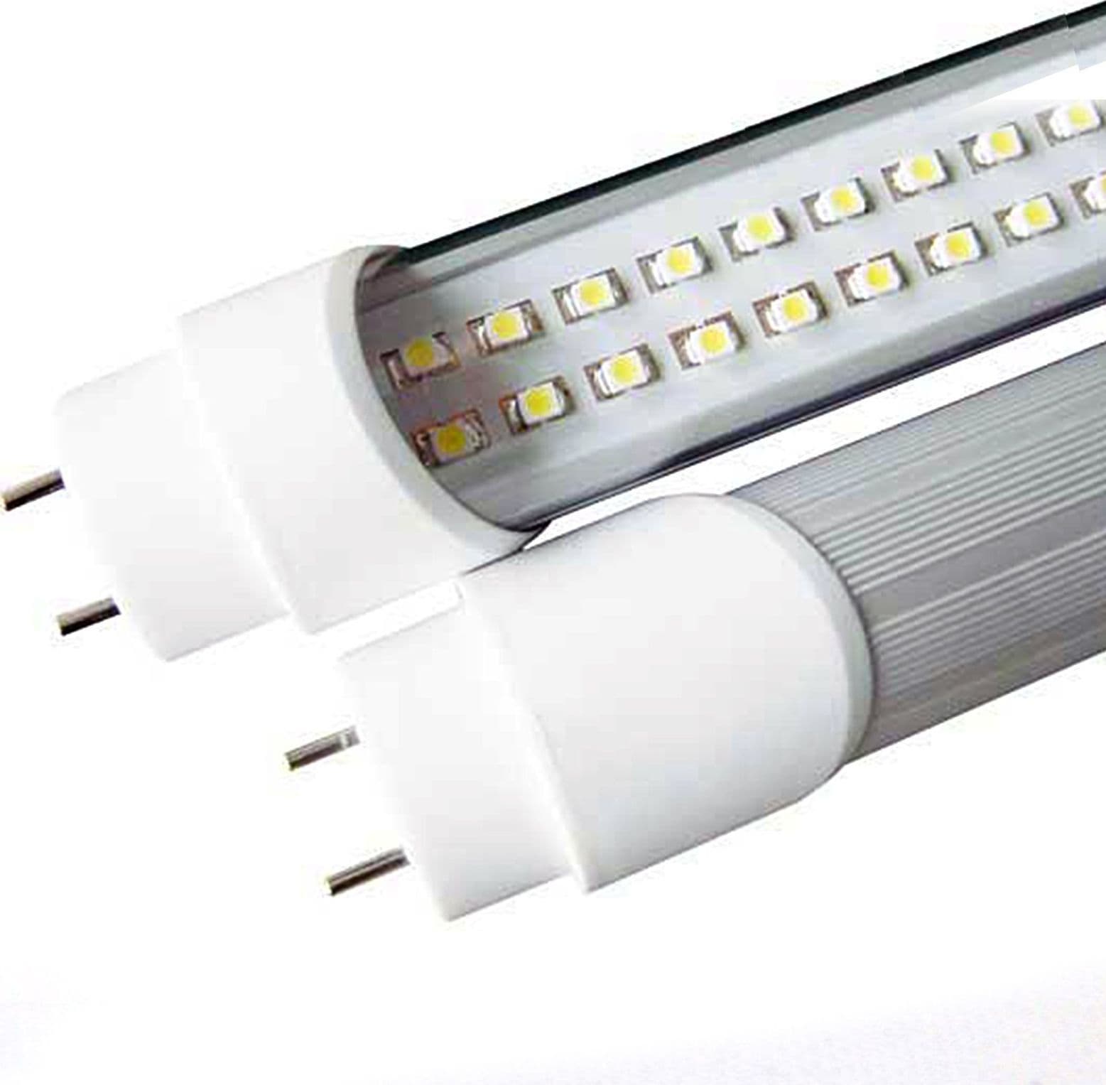 TUBO NEON A LED T8 60cm  90cm 120cm 150cm 6000k 3000k LUCE FREDDA CALDA NEUTRA – Copertura Trasparente, Bianco Naturale, 60