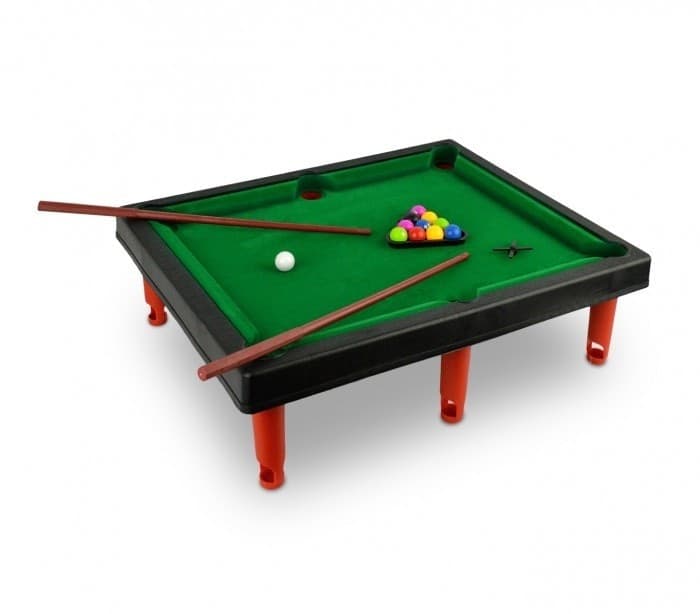 MINI BILIARDO GIOCATTOLO PER BAMBINI CON DUE STECCHE BIGLIE E ACCESSORI - 3