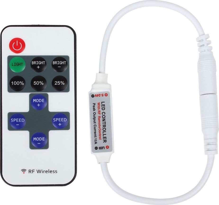 DIMMER 5V 12V 24v DIMMER CON TELECOMANDO strip led moduli led 3528 5050 5630 - 2
