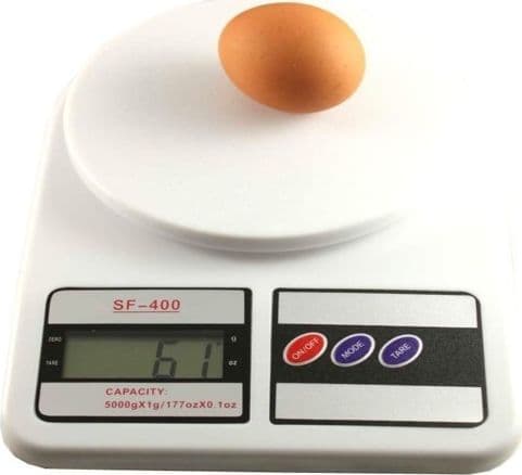 BILANCIA DIGITALE LCD TASTO TARA PESA DA 1 GR A 7 KG SF 400 CASA CUCINA - 2