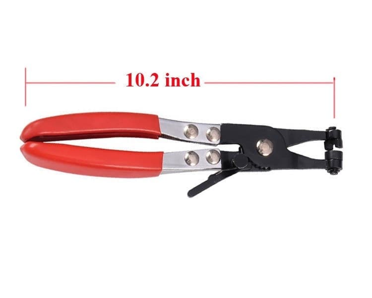 PINZA FASCETTE MORSETTI STRINGITUBI TUBO CLIC BANDA PIATTA AUTO 45° 210mm - 5