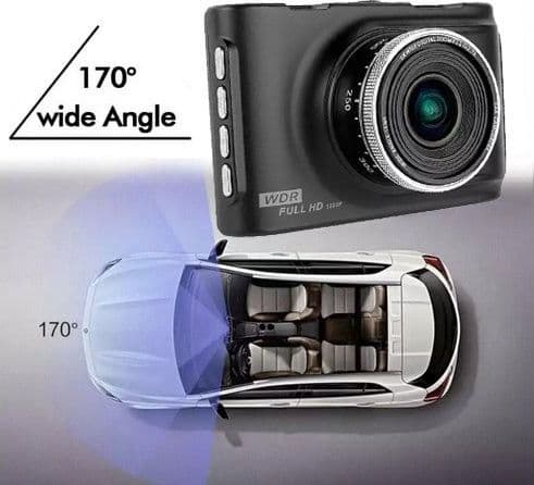 MINI DV DVR TELECAMERA PER AUTO VIDEOREGISTRATORE AUTO 2 TELECAMERE FULL HD WDR - 6