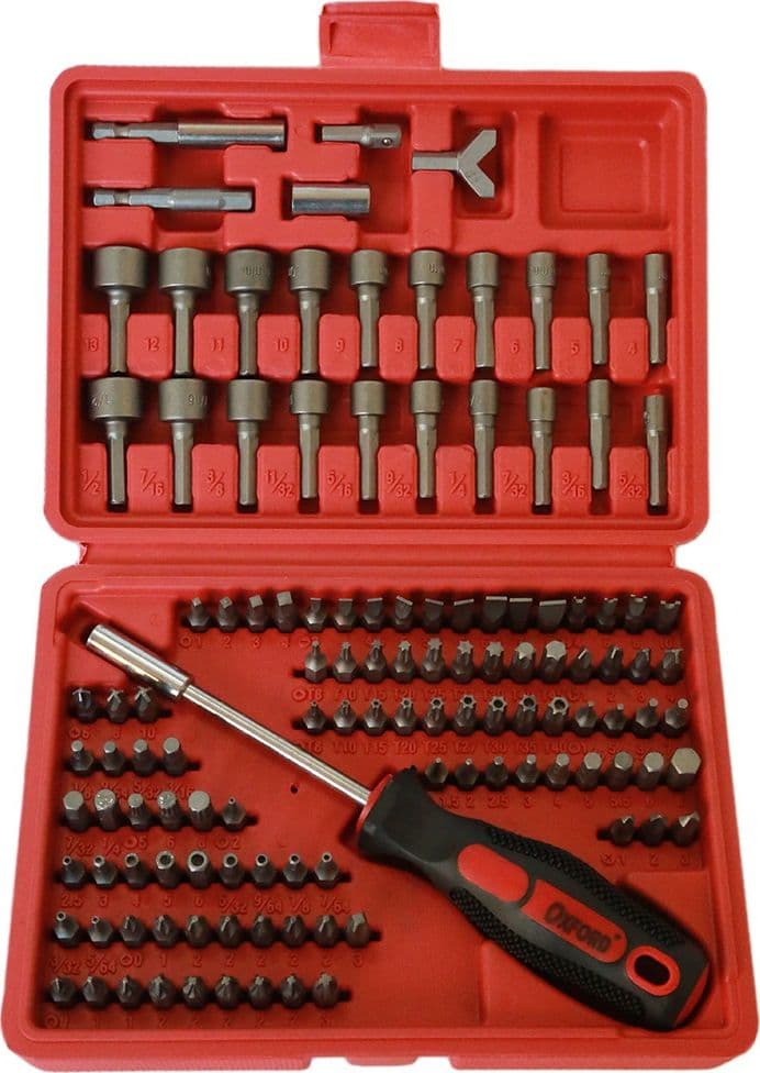SET KIT 122 PZ INSERTI CACCIAVITE GIRAITE CON PROLUNGA BUSSOLE TORX VALIGETTA - 4