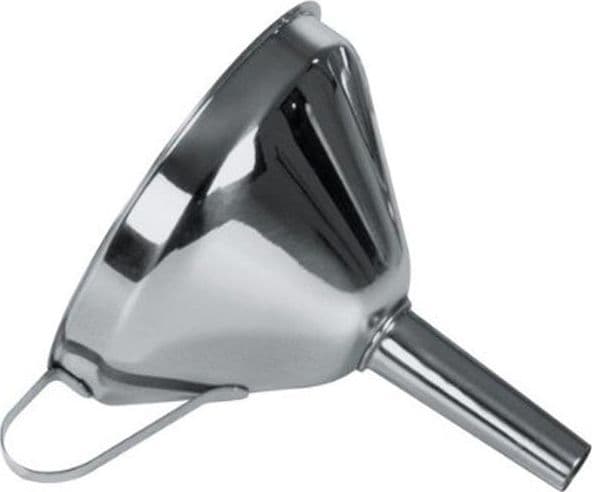 IMBUTO ACCIAIO INOX 12 CM SENZA FILTRO PER LIQUIDI ANTIRUGGINE SILVER - 2