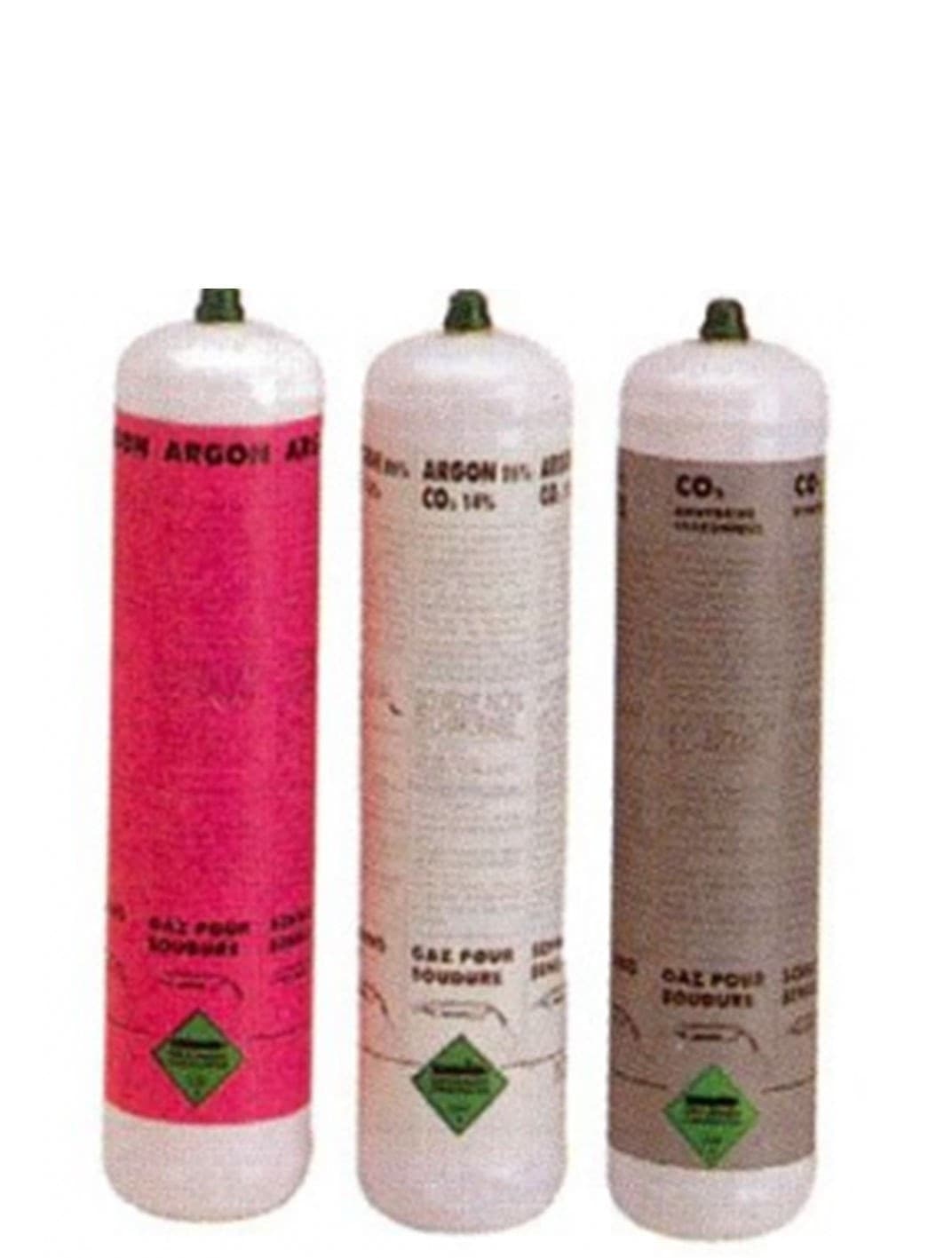 BOMBOLA GAS COMPRESSO ARGON CO2 TELWIN DA 1LITRO PER SALDATURAE MIG TIG METALLI - 2