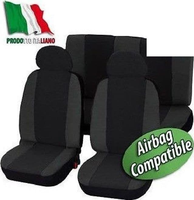 Coprisedili Fodere universali per auto piccole e medie in cotone bicolore airbag - 2
