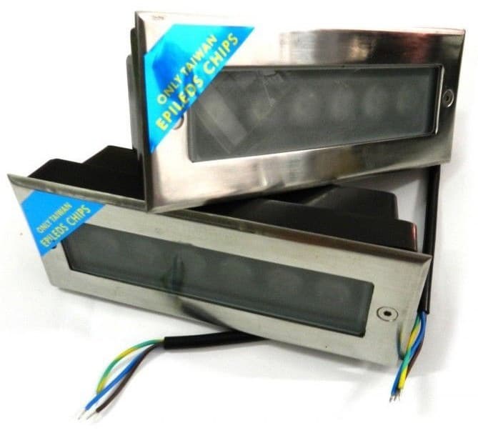 FARETTO LED A INCASSO 5 6 9 12 18 W SEGNAPASSO IMPERMEABILE INTERNO ESTERNO IP68 - 3