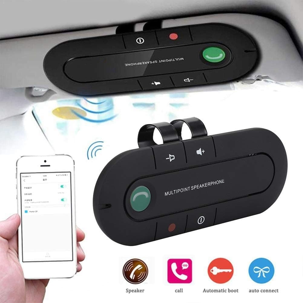 KIT UNIVERSALE VIVAVOCE BLUETOOTH PER AUTO MACCHINA DISPOSITIVO TRASMETTITORE - 9