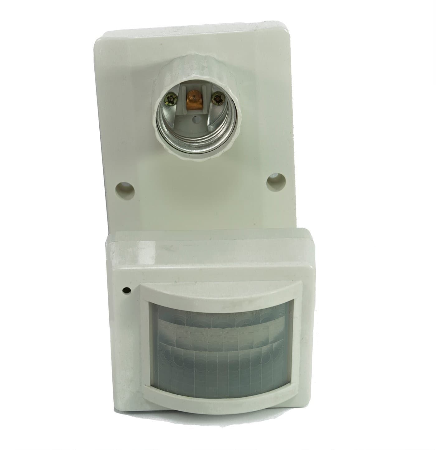 PORTA LAMPADA PORTALAMPADA LAMPADINA LUCE SENSORE DI MOVIMENTO INFRAROSSI E27 - 2