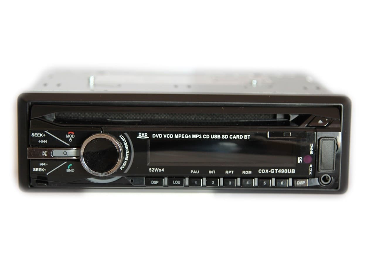 AUTORADIO STEREO BLUETOOTH FRONTALINO ESTRAIBILE FM MP3 USB SD CD DVD LCD 52Wx4 - 7