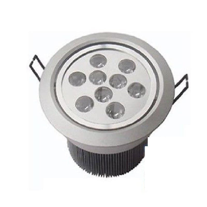 FARETTO LED 9W AD INCASSO ORIENTABILE SPOT A MOLLE CON ALETTE LUCE 220V DRIVER - 2
