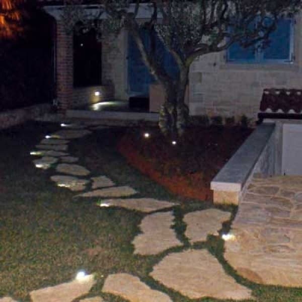 FARETTO INCASSO LUCE FREDDA CALDA LED 3W SEGNAPASSO CALPESTABILE ESTERNO INTERNO - 2