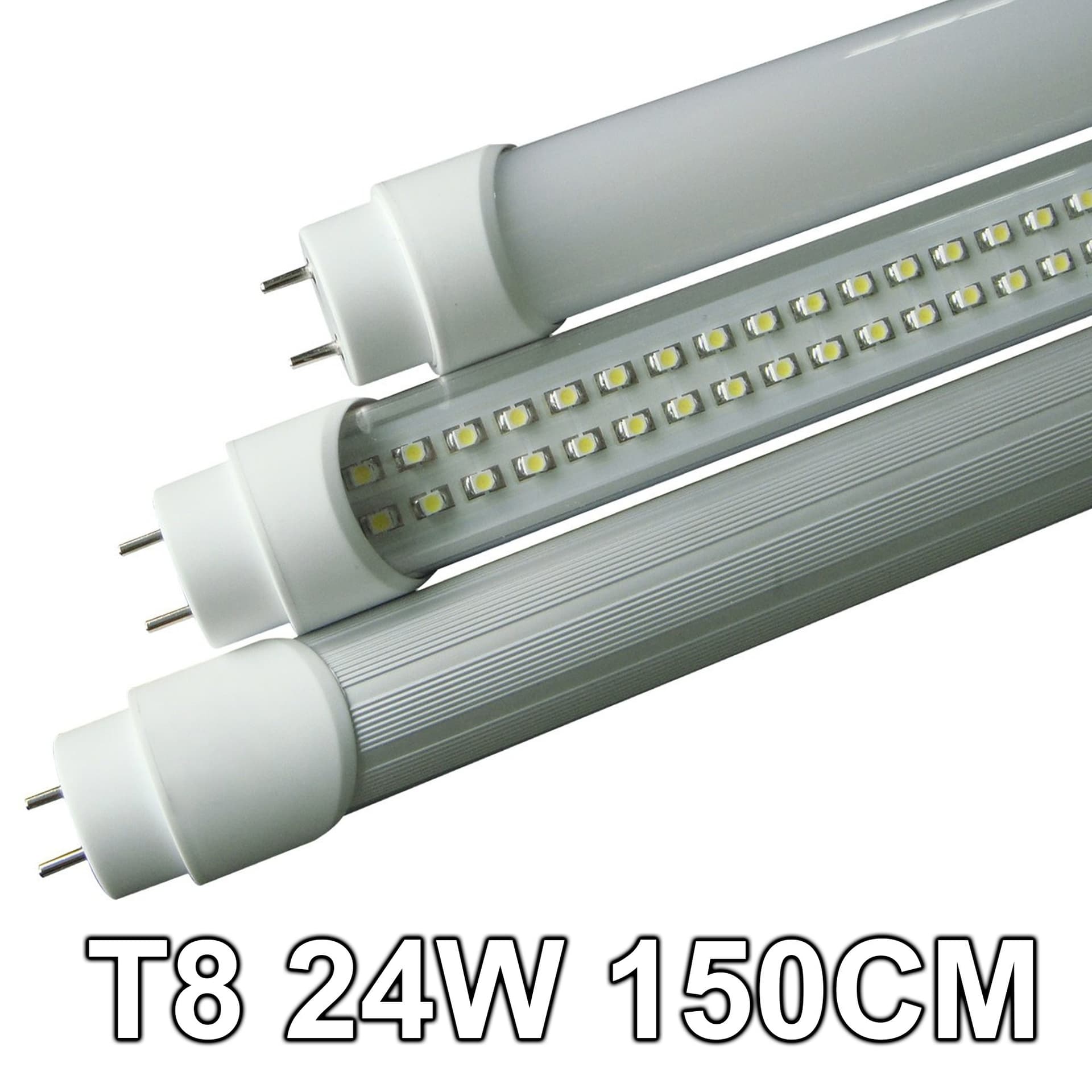 TUBO NEON LED 24W "150 CM" ATTACCO T8 SMD LED LUCE BIANCA FREDDA CALDA NATURALE - 2