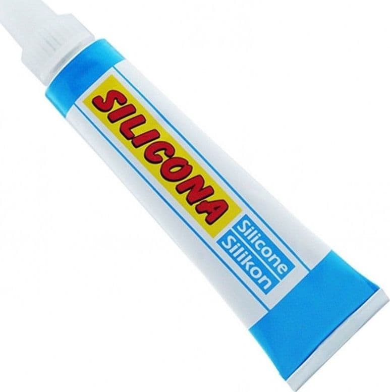 TUBETTO MINI CARTUCCIA COLLA SILICONE SIGILLANTE BIANCA BIANCO UNIVERSALE 30 ML - 2