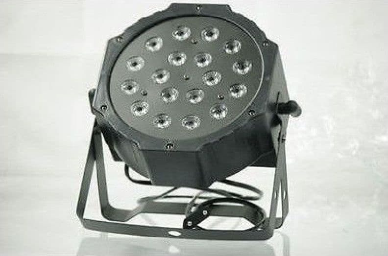 FARO RGB PROIETTORE DMX 512 EFFETTO LUCE FLAT PAR LIGHT ALTA LUMINOSITA 18 LED - 3