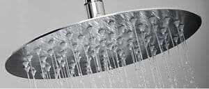 SOFFIONE DOCCIA ROTONDO TONDO 20 cm BAGNO EFFETTO PIOGGIA SOTTILE CROMATO SHOWER - 3