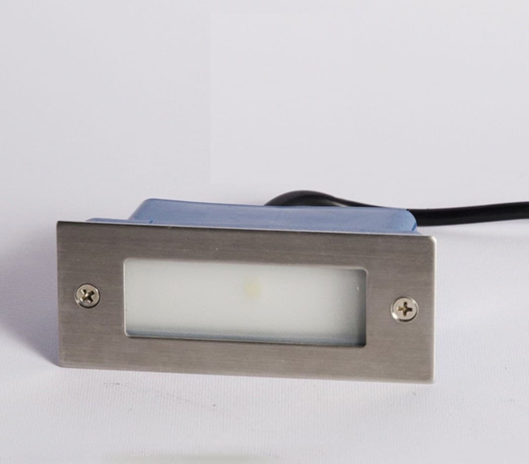 FARETTO FARO 3 LED SEGNAPASSI A INCASSO CALPESTABILE INTERNO ESTERNO 2W - 4