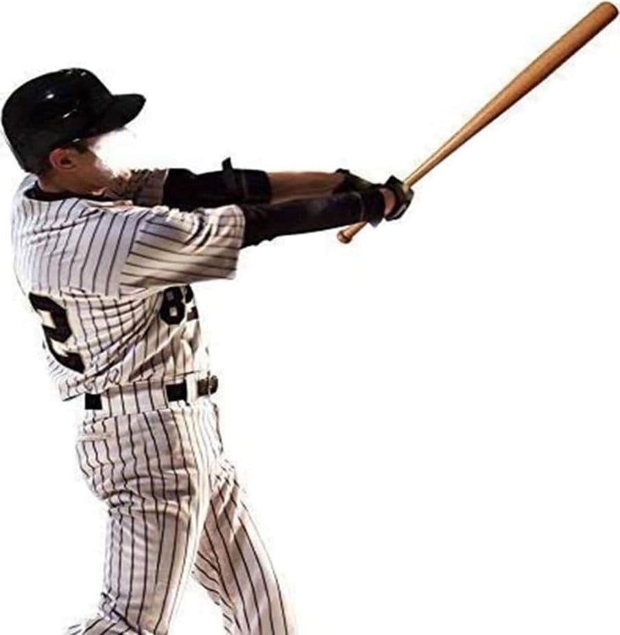 MAZZA DA BASEBALL IN LEGNO LEGGERA E RESISTENTE 72CM SOFTBALL SPORT E AUTODIFESA - 4