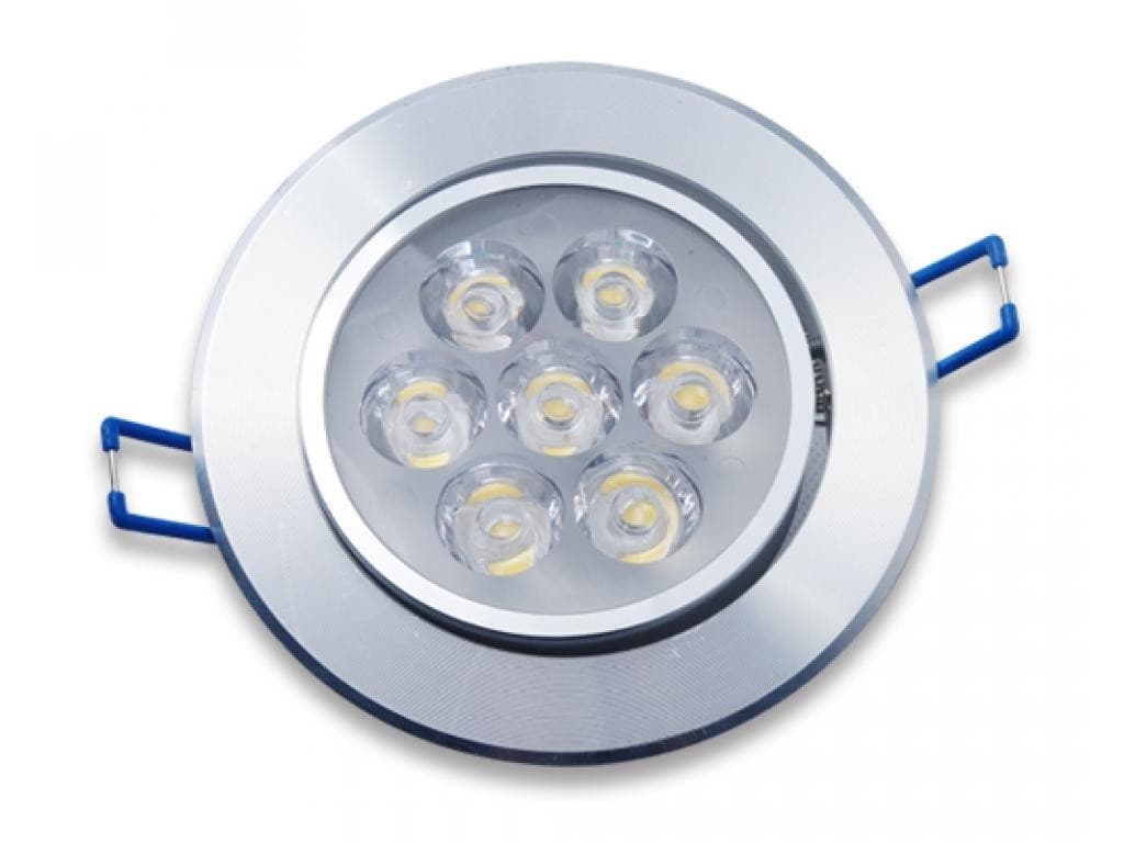 FARETTO FARO A LED 3W 5W 7W 9W 12W 15W 18W A INCASSO CON MOLLA LUCE CALDA FREDDA - 10