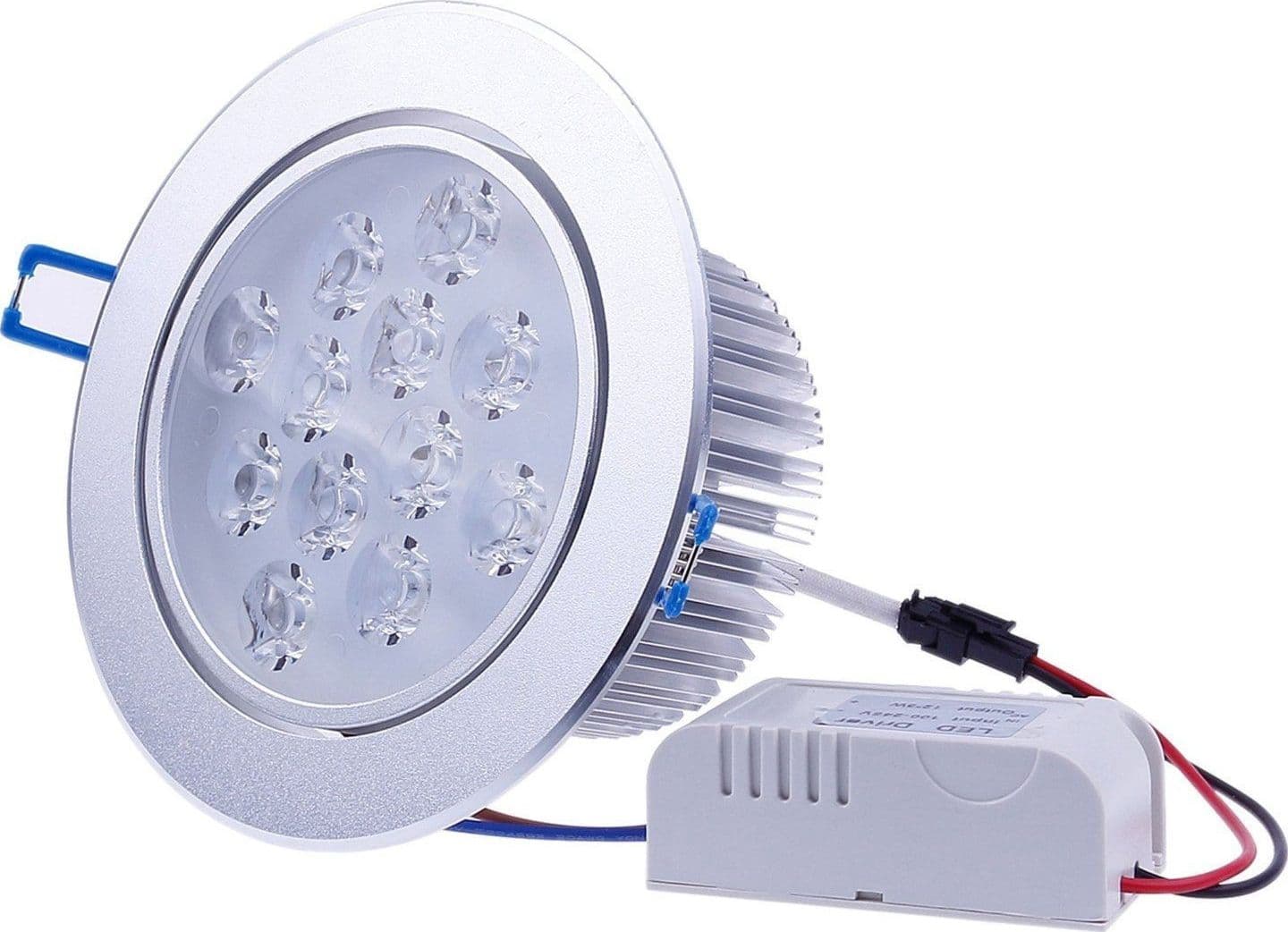 FARETTO FARO A LED 3W 5W 7W 9W 12W 15W 18W A INCASSO CON MOLLA LUCE CALDA FREDDA – Bianco Freddo, 9 Watt – TrAdE Shop