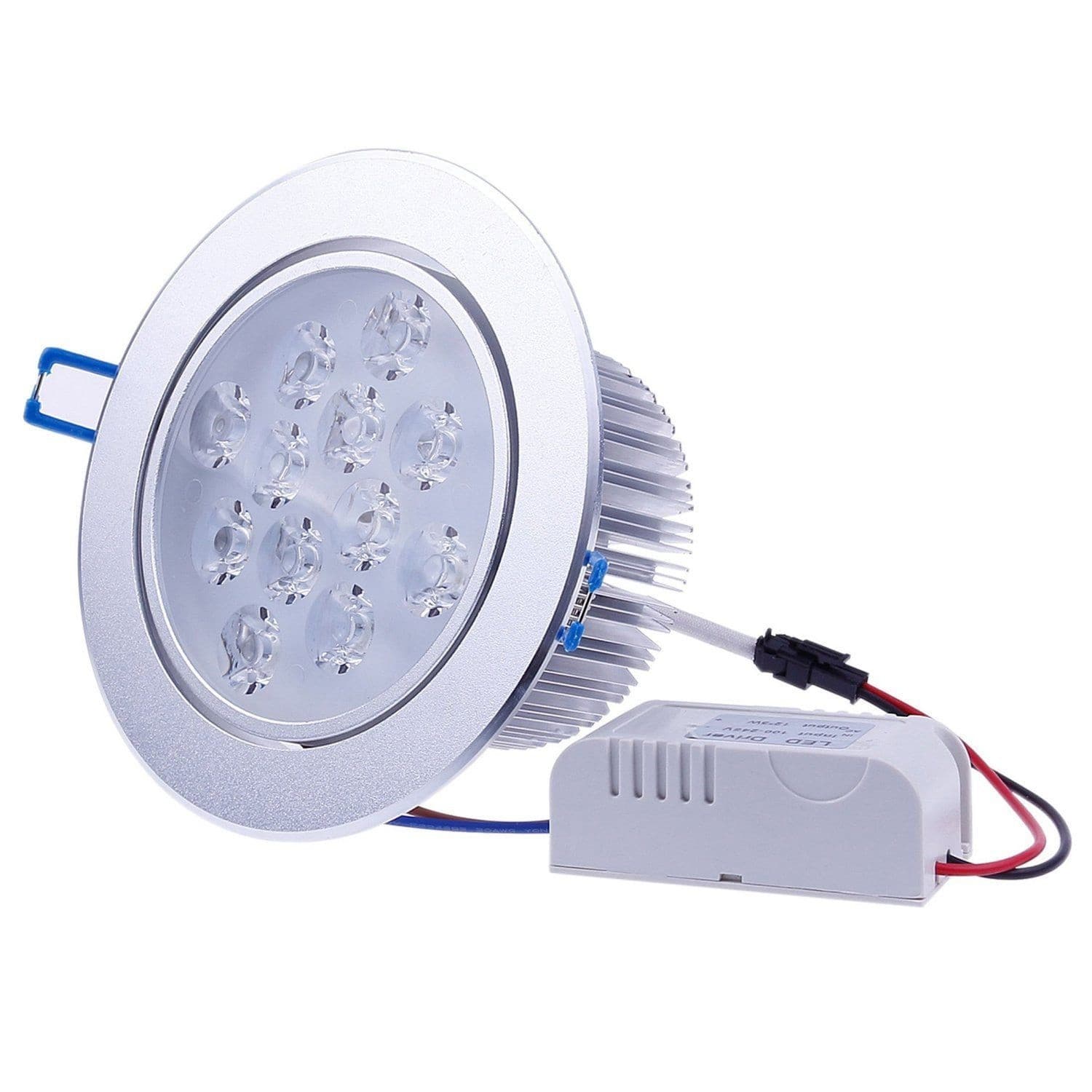 FARETTO FARO A LED 3W 5W 7W 9W 12W 15W 18W A INCASSO CON MOLLA LUCE CALDA FREDDA - 11