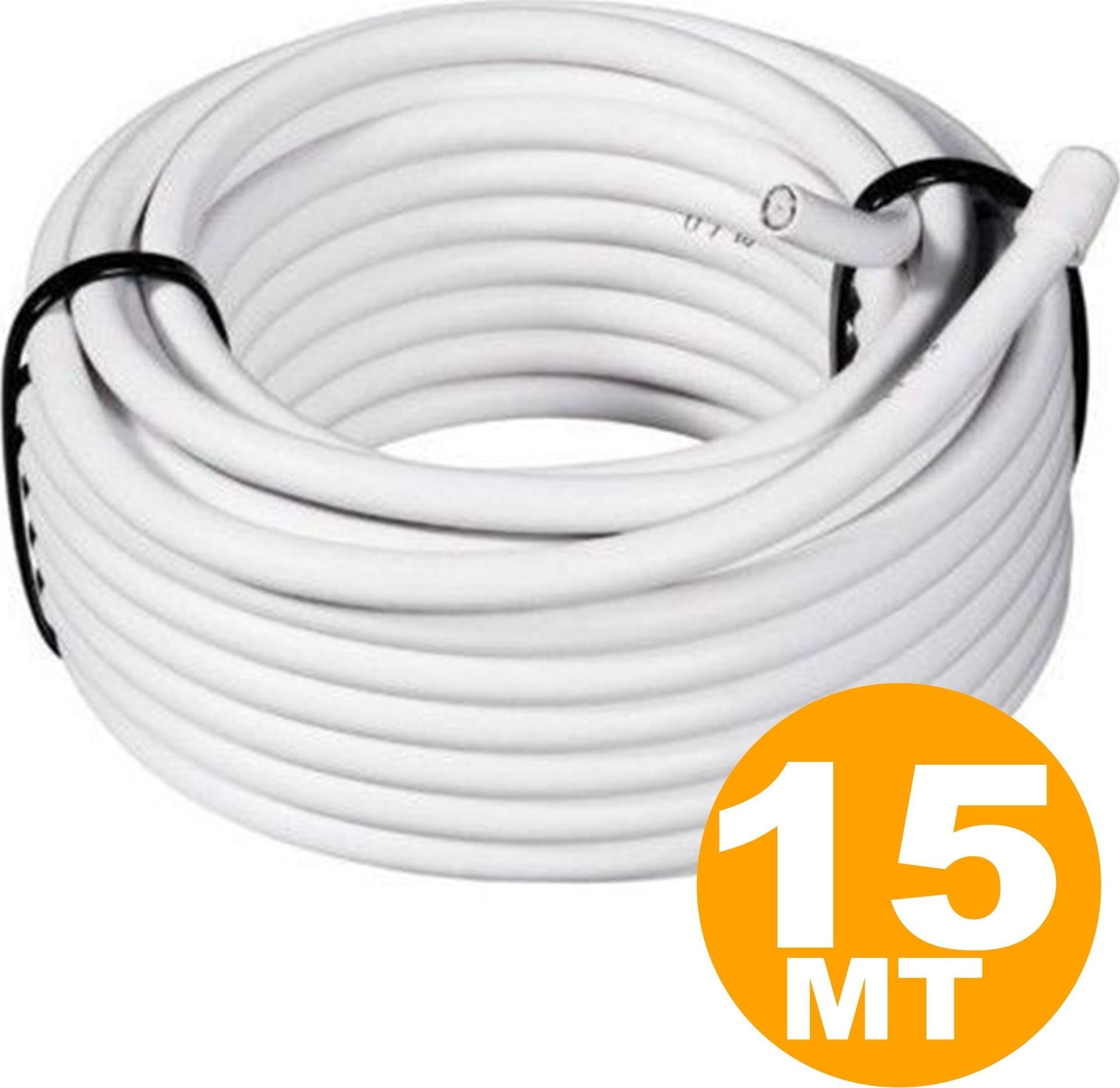 15 METRI CAVO PROLUNGA COASSIALE PER TV ANTENNA DIGITALE TERRESTRE 75 OHM - 2