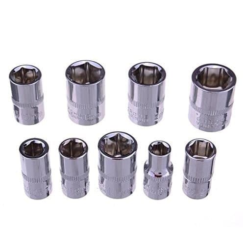 SET KIT 46 PEZZI CHIAVI A BUSSOLA CON CRICCHETTO 1/4" CACCIAVITE ESAGONALE TUBO - 8