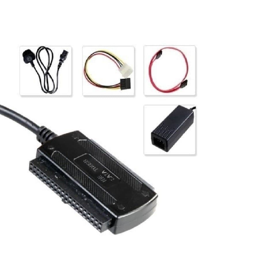 ADATTATORE DA SATA / IDE A USB 2.0 SUPPORTA HD HARD DSIK 2.5 3.5 CAVO SATA - 2