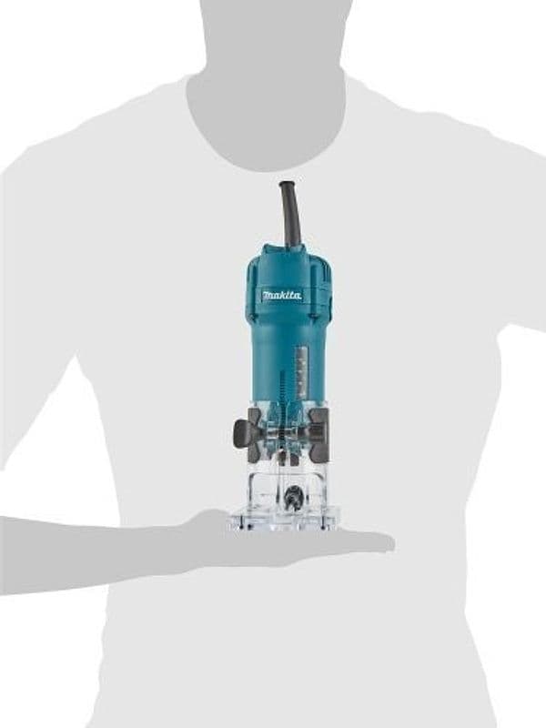 RIFILATORE 6MM FRESATRICE 530W 3000RPM AD IMMERSIONE MAKITA 3709 A BASE FISSA - 7