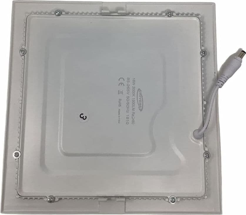 PANNELLO FARETTO LED 18W AD INCASSO SLIM LUCE BIANCA CALDA NEUTRA TONDO QUADRATO - 6