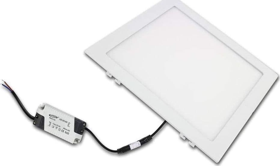 PANNELLO FARETTO LED 18W AD INCASSO SLIM LUCE BIANCA CALDA NEUTRA TONDO QUADRATO - 7