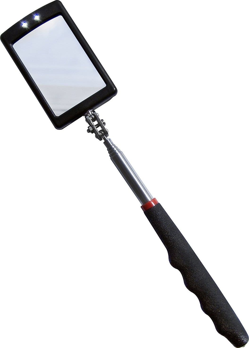 SPECCHIO SPECCHIETTO ISPEZIONE SNODABILE ALLUNGABILE CON LUCE RIPAZIONI MOTORI - 3