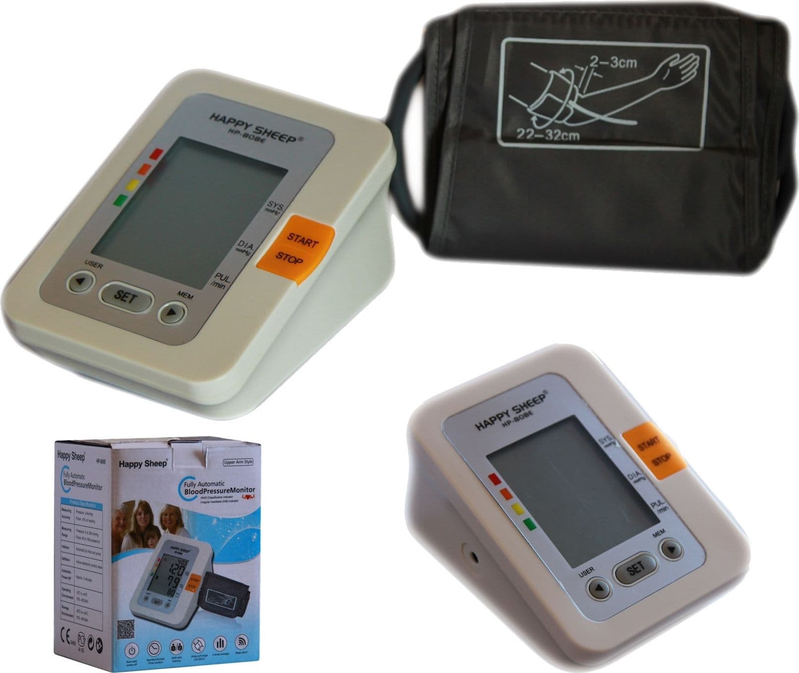 MISURATORE DI PRESSIONE DA BRACCIO AUTOMATICO SFIGMOMANOMETRO DIGITALE - 4
