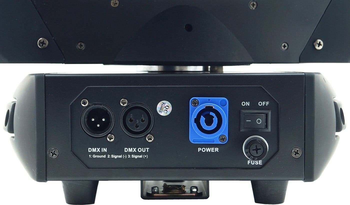 FARO DISCOTECA TESTA MOBILE 9 LED 360 GRADI RGBW MOVING HEAD LIGHT PROIETTORE - 5