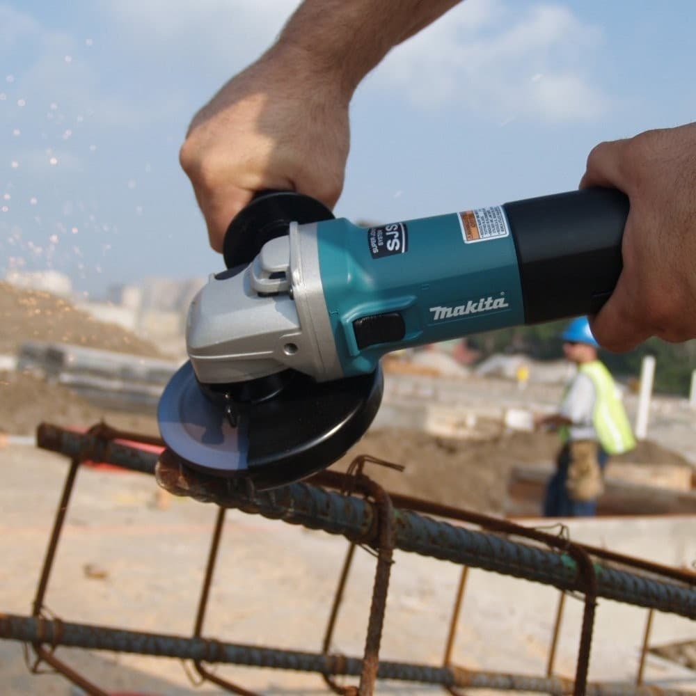 SMERIGLIATRICE ANGOLARE FLEX FLEXIBILE CON DISCO DA 150mm MAKITA 150MM 1400W M14 - 7