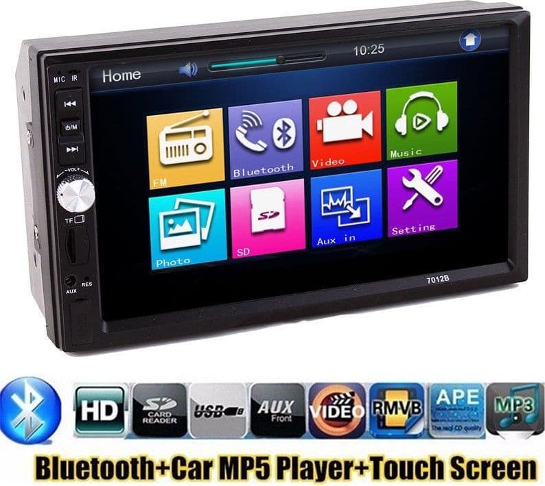 AUTORADIO 7" GPS BLUETOOTH STEREO TOUCHSCREEN MP4 FM USB MP5 STEREO SD AUX - 2