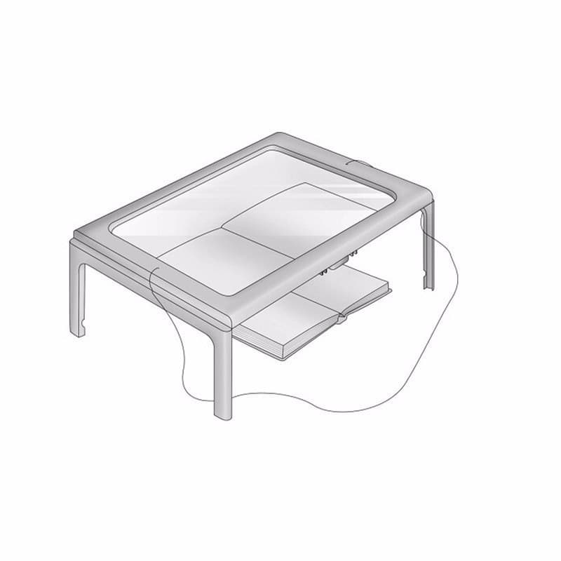 LENTE INGRANDIMENTO DA TAVOLO COLLO LUCE A LED SUPPORTO LETTURA A PILE - 9