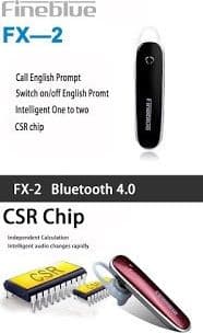 AURICOLARE BLUETOOTH V4.0 HD RICEVITORE TELEFONICO MICROFONO SMARTPHONE - 8