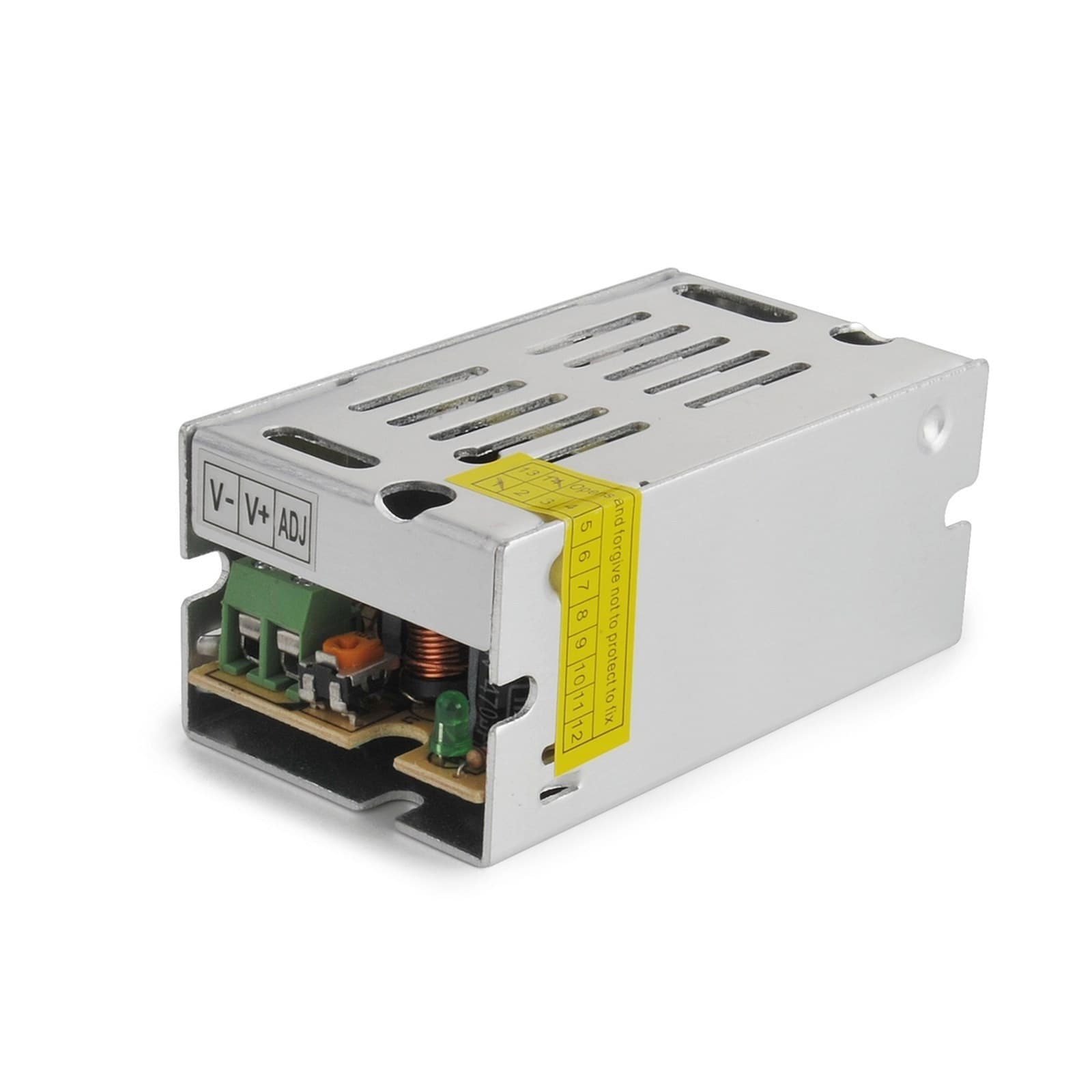 ALIMENTATORE TRASFORMATORE STABILIZZATO SWITCH TRIMMER 220V-12V 1 A AMPERE 12 V- - 2