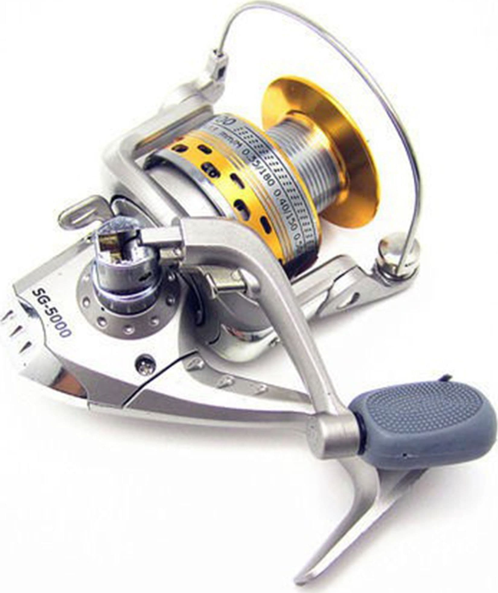 MULINELLO DA PESCA SG-5000 A RECUPERO 5.1:1 CON FRIZIONE ANTERIORE 6 CUSCINETTI