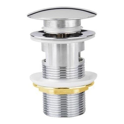 TAPPO A PILETTA SCARICO UNIVERSALE VASCA BAGNO LAVABO BIDET CLICK CLACK PILETTE - 3
