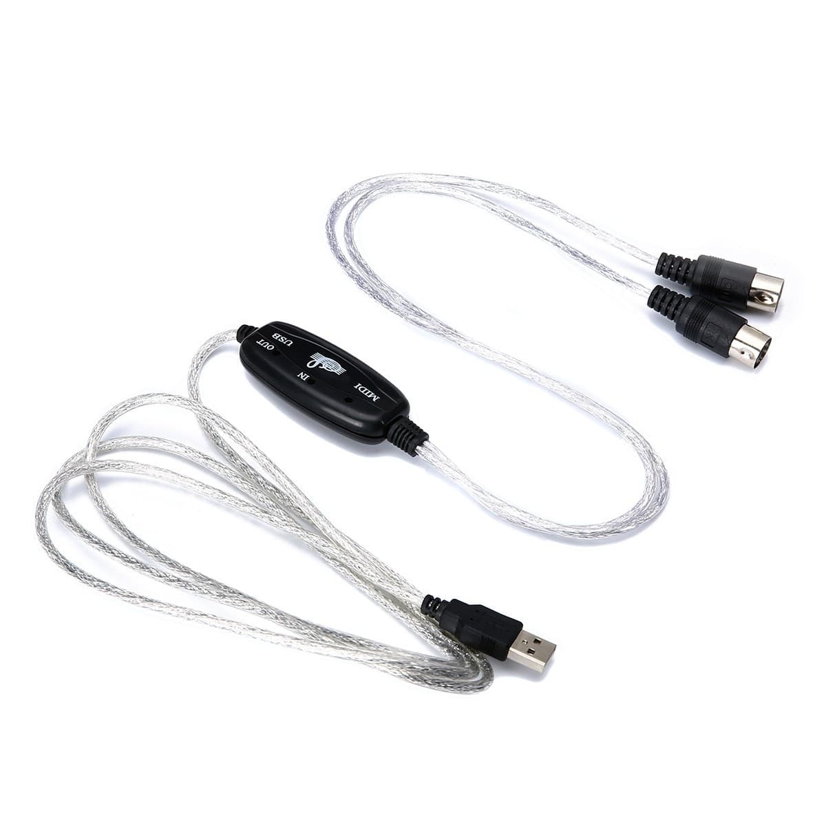 CAVO USB INTERFACCIA MIDI ADATTATORE IN OUT PC AUDIO TASTIERA/EXPANDER - 5